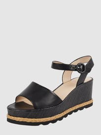 Wedges aus Leder von Högl Grau / Schwarz - 46