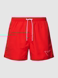 Zwembroek met labelpatch, model 'SPONGE EAGLE' van Emporio Armani Rood - 30