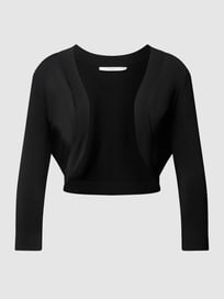 Bolero mit Schalkragen von Jake*s Cocktail Grau / Schwarz - 4