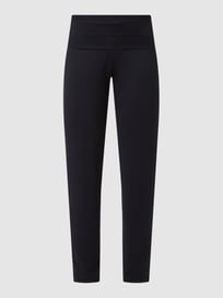 Schlupfhose mit Stretch-Anteil Modell Yoga von Hanro Grau / Schwarz - 44