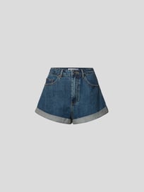 High Waist Jeansshorts von Self-Portrait Blau / Türkis - 14