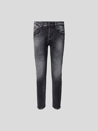 Destroyed Slim Fit Jeans von Stylebop Grau / Schwarz - 23