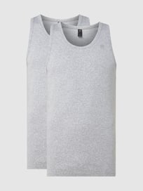 Slim fit onderhemd van biologisch katoen  van G-Star Raw Grijs / zwart - 18