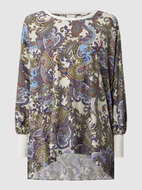 Blouseshirt met paisleymotief  van Milano Italy Wit - 25