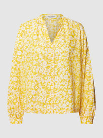 Blouse met all-over motief van Marc O'Polo Geel - 24
