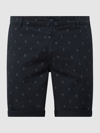 Shorts mit Allover-Muster  von Montego Blau / Türkis - 34