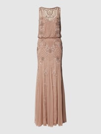Avondjurk met pailletten en sierkralen van LACE & BEADS Paars - 16