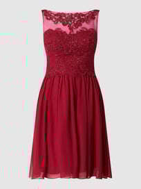 Cocktailkleid aus Tüll und Chiffon von Laona Rot - 22
