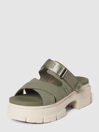 Slippers met klittenband, model 'ASHTON' van UGG Groen - 32