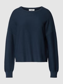 Strickpullover mit Strukturmuster von Marc O'Polo Denim Blau / Türkis - 38