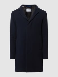 Lange jas met reverskraag, model 'Hagen' van Selected Homme Blauw / turquoise - 3