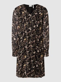 Kleid aus Chiffon  von s.Oliver BLACK LABEL Grau / Schwarz - 30