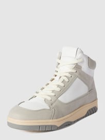 High top sneakers met contrastgarnering van REVIEW Grijs / zwart - 15