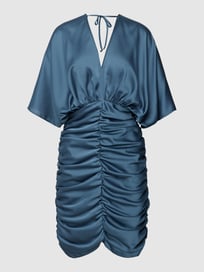 Cocktailjurk met V-hals van Swing Blauw / turquoise - 42