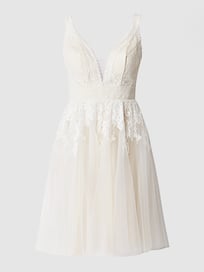 Brautkleid mit floralen Stickereien von Luxuar Weiß - 43