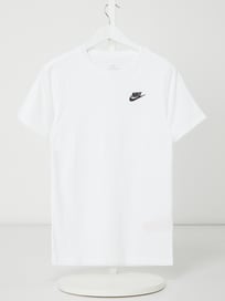 T-Shirt mit Logo-Stickerei von Nike Weiß - 24