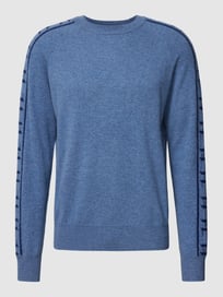 Gebreide pullover met kabelpatroon van Karl Lagerfeld Blauw / turquoise - 9