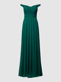 Abendkleid mit breiten Trägern von TROYDEN COLLECTION Blau / Türkis - 10