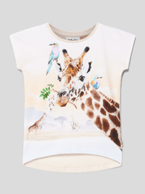 T-shirt met motiefprint, model 'Ragnhilde' van Molo Roze - 35