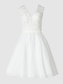 Brautkleid mit floralen Stickereien  von Unique Weiß - 48