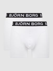 Perfect Fit Trunks aus Jersey im 2er-Pack  von Björn Borg Weiß - 39