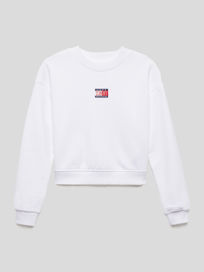 Sweatshirt mit Label-Stitching von Tommy Hilfiger Teens Weiß - 19