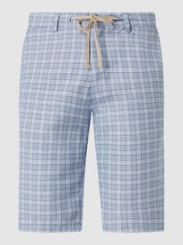 Bermudas mit Karomuster von A Fish Named Fred Blau / Türkis - 36