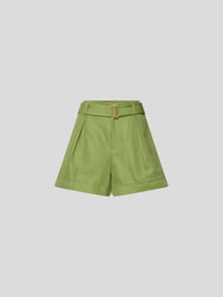 Shorts mit Gürtel von Vince Grün - 31