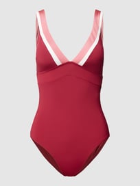 Badpak met diepe V-hals, model 'TAYRONA BEACH' van Esprit Rood - 29