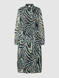 Blousejurk met all-over motief, model 'VIZALO' van Vila Grijs / zwart - 17