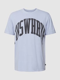 T-shirt met statementprint van QS by s.Oliver Paars - 28