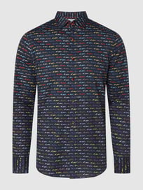 Regular Fit Freizeithemd mi Stretch-Anteil  von A Fish Named Fred Blau / Türkis - 22