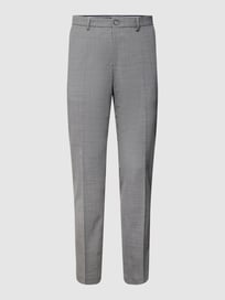 Anzughose mit feinem Muster von Selected Homme Grau / Schwarz - 8