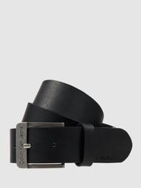 Ledergürtel mit Dornschließe von CK Calvin Klein Grau / Schwarz - 14
