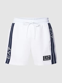 Shorts mit Strukturmuster von EA7 Emporio Armani Weiß - 18