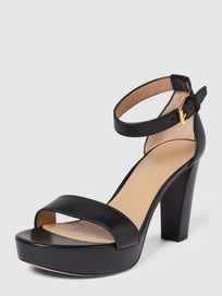 Sandaletten mit hohem Absatz Modell 'SYLVIA' von Lauren Ralph Lauren Grau / Schwarz - 4