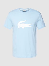 T-Shirt mit Rundhalsausschnitt von Lacoste Blau / Türkis - 23
