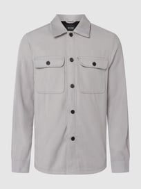 Hemdjacke aus Flanell Modell 'Sash' von Only & Sons Grau / Schwarz - 4