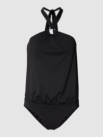 Badeanzug mit Neckholder von MICHAEL Michael Kors Grau / Schwarz - 16