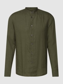 Vrijetijdsoverhemd met opstaande kraag, model 'TAROK' van Drykorn Groen - 24