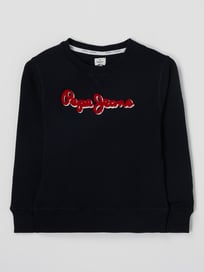 Sweatshirt mit Logo-Stickerei  von Pepe Jeans Blau / Türkis - 44