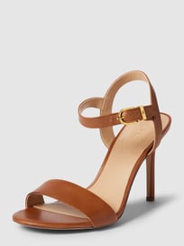 Sandaletten aus Leder Modell 'GWEN' von Lauren Ralph Lauren Braun - 1