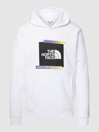 Hoodie met labelprint van The North Face Wit - 9