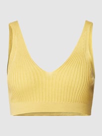 Top in riblook, model 'MADDIE' van Only Geel - 20