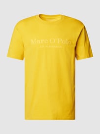 T-Shirt mit Label-Print von Marc O'Polo Gelb - 36