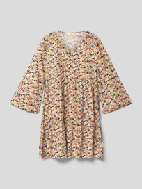 Kleid mit Allover-Muster von Garcia Gelb - 5