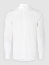 Slim fit zakelijk overhemd van popeline  van CK Calvin Klein Wit - 20