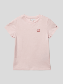 T-Shirt mit Label-Print von Tommy Hilfiger Teens Rosa - 34