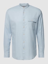 Vrijetijdsoverhemd met opstaande kraag van Pierre Cardin Blauw / turquoise - 47