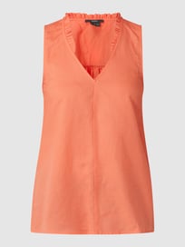 Blousetop van een mix van linnen en lyocell  van Esprit Collection Rood - 26